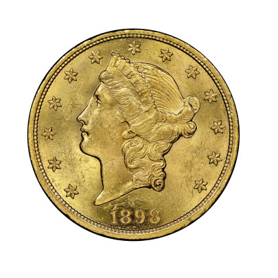 Investičná zlatá minca 30,09 g 20 dolars American 1895 01000003-95 2