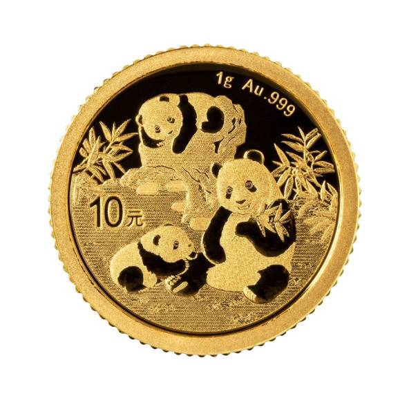 Investičná zlatá minca 1 g Panda 10 CNY New 05102505