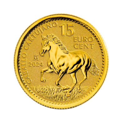 Investičná zlatá minca 110 oz 0,15 EUR Carthusian Horse 36102404 2