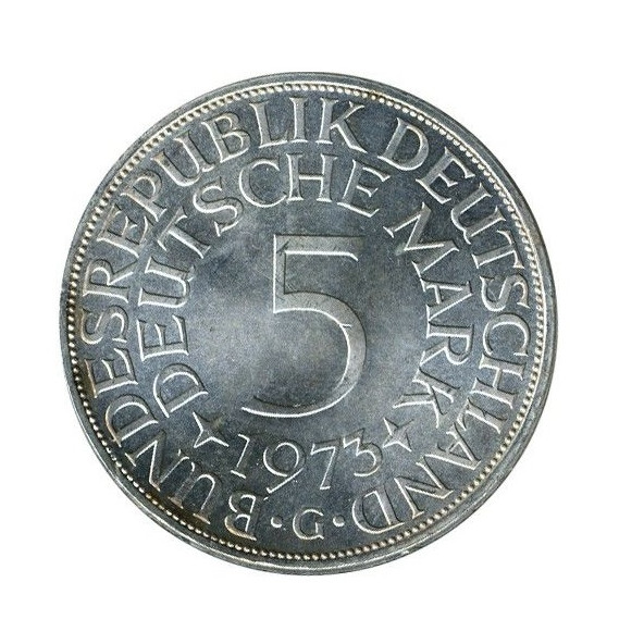 Strieborná minca 7 g 5 Deutsche Mark AG000014