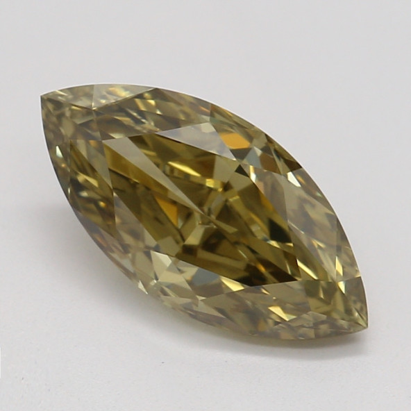 Farebný diamant markíz, fancy dark hnedožltý, GIA 1845830391 Y9 Farebný diamant markíz, fancy dark hnedožltý, GIA 1845830391 Y9