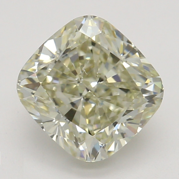 Farebný diamant cushion, fancy light hnedasto-zelenkasto žltý, GIA 8871730028 Y4 Farebný diamant cushion, fancy light hnedasto-zelenkasto žltý, GIA 8871730028 Y4