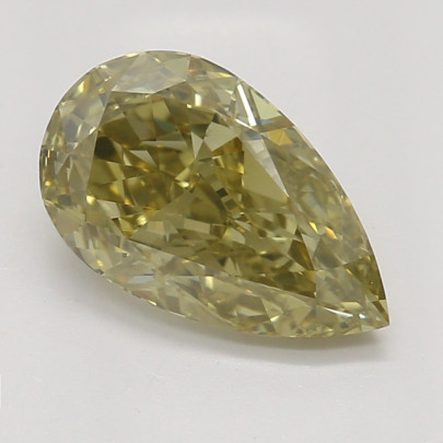 Farebný diamant hruška, fancy hnedasto-zelenkasto žltý, GIA 2872170002 Y5 2