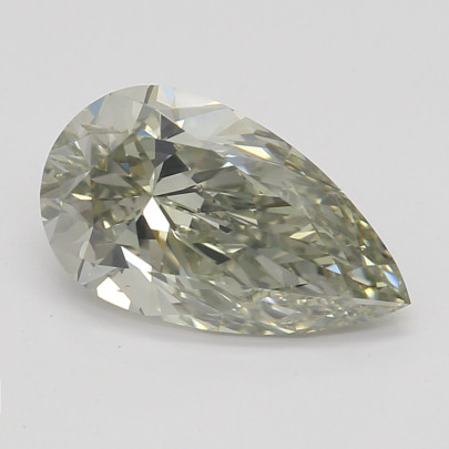 Farebný diamant hruška, fancy sivo-zelenkasto žltý, GIA 9871870399 Y5 2