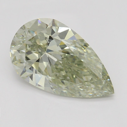 Farebný diamant hruška, fancy light sivasto-zelenkasto žltý, GIA 9845300049 Y4 2
