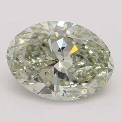 Farebný diamant ovál, light zeleno žltý, GIA 8873130448 Y3 2