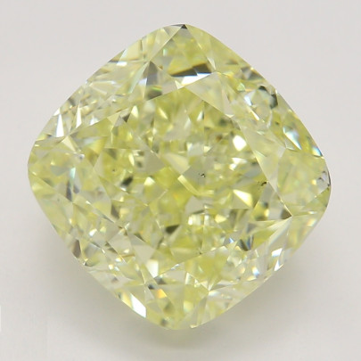 Farebný diamant cushion, fancy žltý, GIA 9873290449 Y5 2