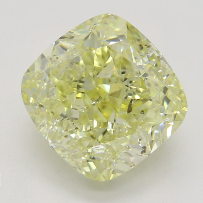 Farebný diamant cushion, fancy light žltý, GIA 3872520153 Y4 2