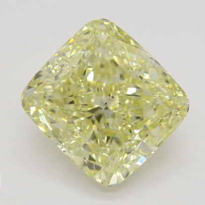 Farebný diamant cushion, fancy žltý, GIA 1870590091 Y5 2