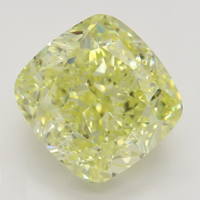 Farebný diamant cushion, fancy žltý, GIA 1873350210 Y5 2