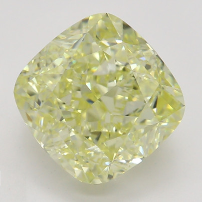 Farebný diamant cushion, fancy light žltý, GIA 3873290213 Y4 2