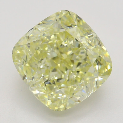 Farebný diamant cushion, fancy light žltý, GIA 5872680325 Y4 2