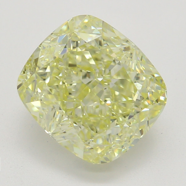 Farebný diamant cushion, fancy light žltý, GIA 6873270856 Y4 Farebný diamant cushion, fancy light žltý, GIA 6873270856 Y4