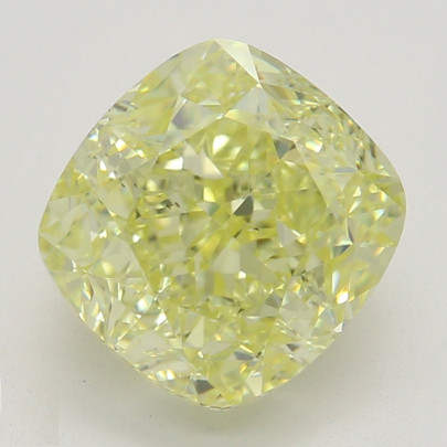 Farebný diamant cushion, fancy žltý, GIA 5845780175 Y5 2