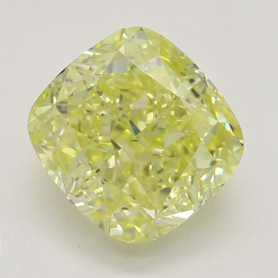 Farebný diamant cushion, fancy intense žltý, GIA 5872400295 Y6 2