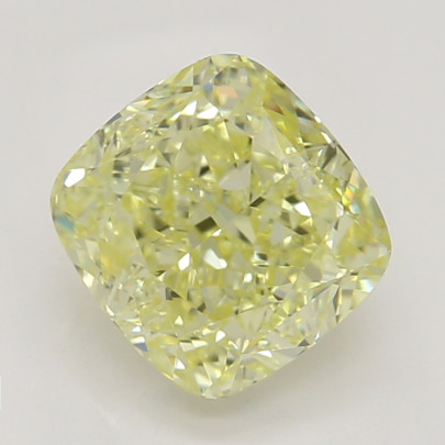 Farebný diamant cushion, fancy žltý, GIA 1871700161 Y5 2