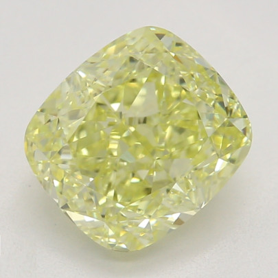Farebný diamant cushion, fancy žltý, GIA 3846010593 Y5 2