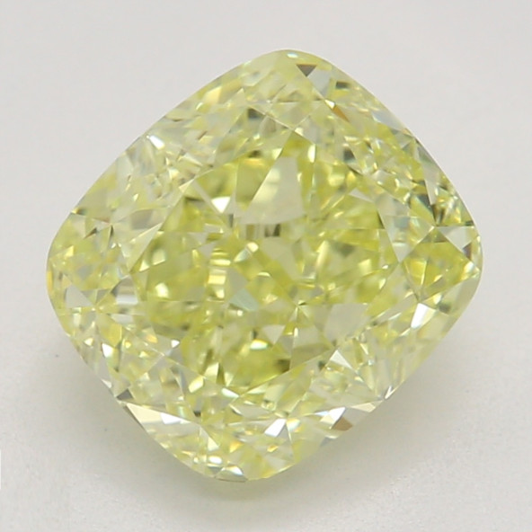 Farebný diamant cushion, fancy žltý, GIA 3846010593 Y5
