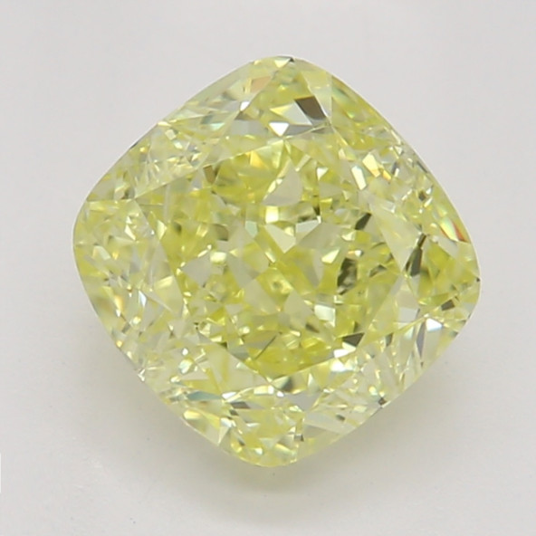 Farebný diamant cushion, fancy žltý, GIA 1871830221 Y5