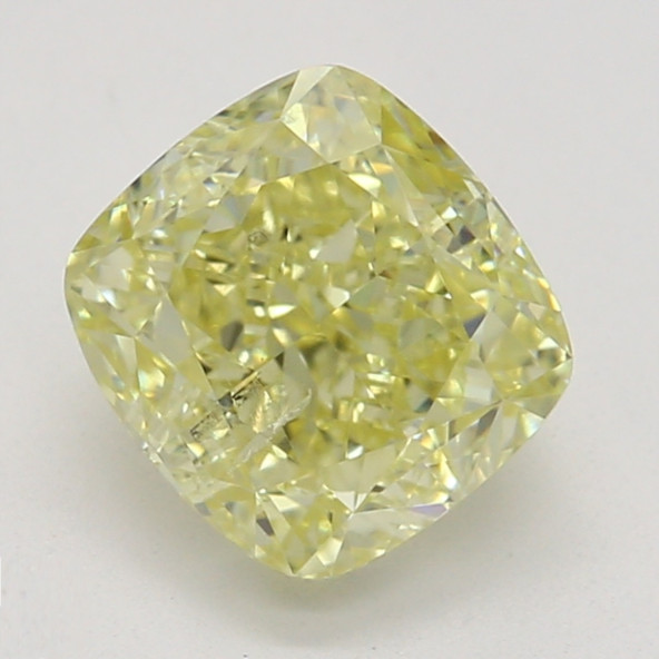 Farebný diamant cushion, fancy žltý, GIA 7845740267 Y5