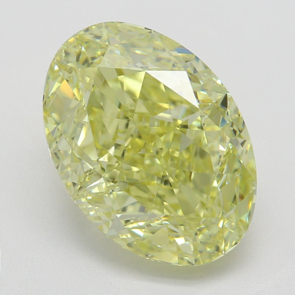 Farebný diamant ovál, fancy žltý, GIA 4872730464 Y5