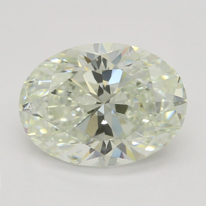 Farebný diamant ovál, very light žltozelený, GIA 6870990036 G2 2