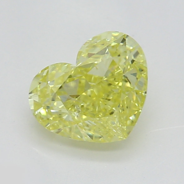Prírodný farebný diamant s GIA certifikatom srdce fancy intense žltý 0.52 ct SI2 1829540470_Y6