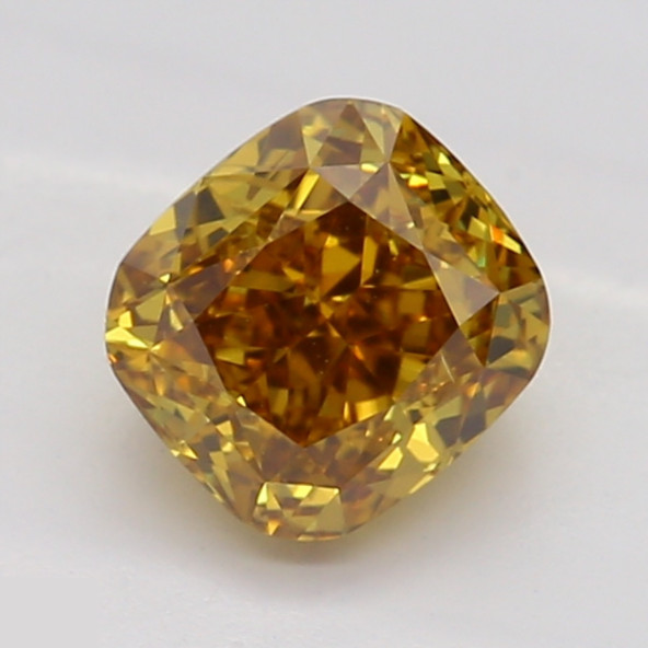 Prírodný farebný diamant s GIA certifikatom cushion fancy deep hlboká nahnedlo oranžovo žltý 0.55 ct SI1 3841930023_Y8 Prírodný farebný diamant s GIA certifikatom cushion fancy deep hlboká nahnedlo oranžovo žltý 0.55 ct SI1 3841930023_Y8