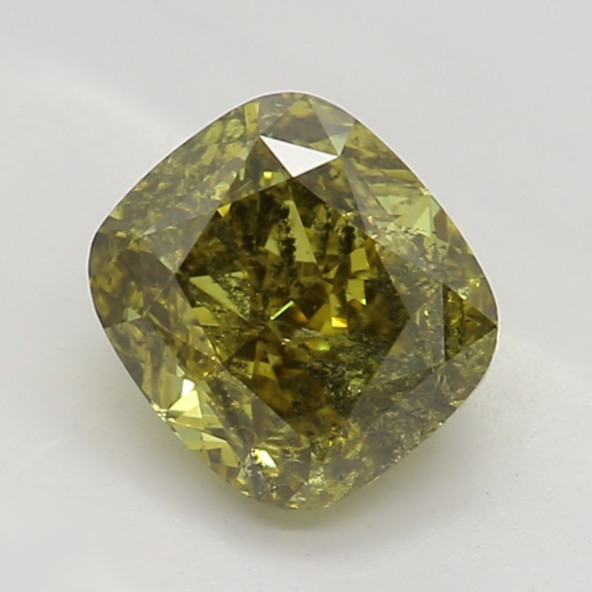 Prírodný farebný diamant s GIA certifikatom cushion fancy deep hlboko nahnedlo nazelenalo žltý 0.71 ct I2 2826360372_Y8 Prírodný farebný diamant s GIA certifikatom cushion fancy deep hlboko nahnedlo nazelenalo žltý 0.71 ct I2 2826360372_Y8
