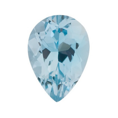 Akvamarín slza 10 x 7 mm 1,81ct Fazetovaný AKXFAAAZ-10 2