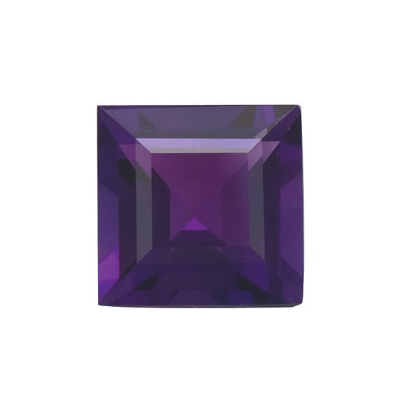 Ametyst štvorec 6 x 6 mm 1,08ct Step-cut AMPSAAAPU-6