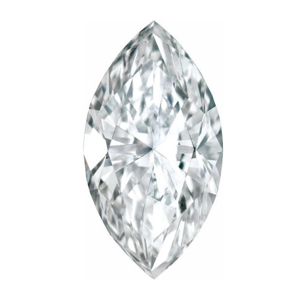 Briliant biely markíz 5 x 2 mm 0,13ct Fazetovaný BIMFSI2G-5-1