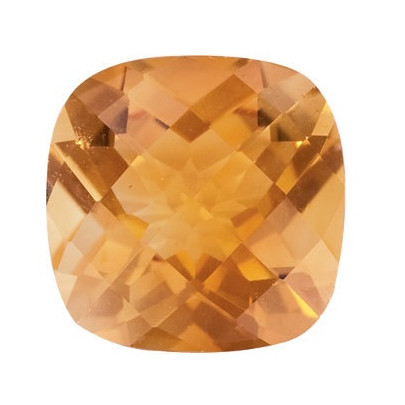 Citrín antický štvorec 10 x 10 mm 3,65ct Checkerboard cut CNVCAAYL-10 2