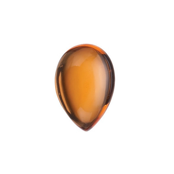 Citrín slza 6 x 4 mm 0,5ct Kabošon CNXKAAYL-6