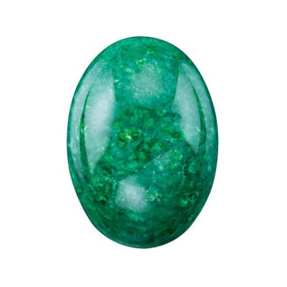 Jadeit ovál 9 x 7 mm 2,39ct Kabošon JTOKSGR-9 2