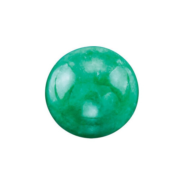 Jadeit okrúhly 4 mm 0,44ct Kabošon JTRKSGR-4