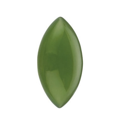 Nefrit markíz 4 x 2 mm 0,11ct Kabošon NFMKSOL-4 2