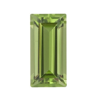 Peridot arizona rovná bageta 5 x 2 mm 0,19ct Fazetovaný PEBFAAGR-5-1 2