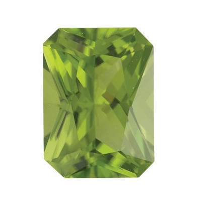Peridot emerald 5 x 3 mm 0,35ct Radiant-Cut PEERAAPE-5 2