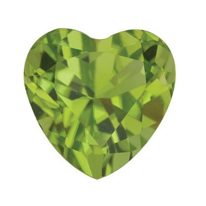 Peridot srdce 4 x 4 mm 0,31ct Fazetovaný PEHFAAPE-4 2