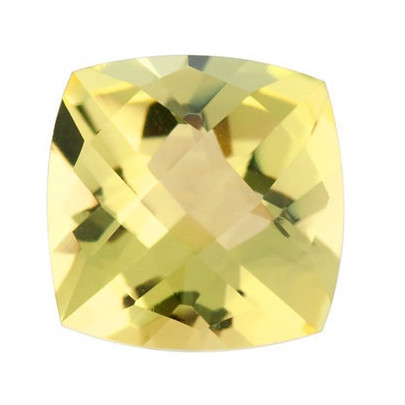 Quartz lemon antický štvorec 10 x 10 mm 3,65ct Checkerboard cut KRVCAAYL-10 2