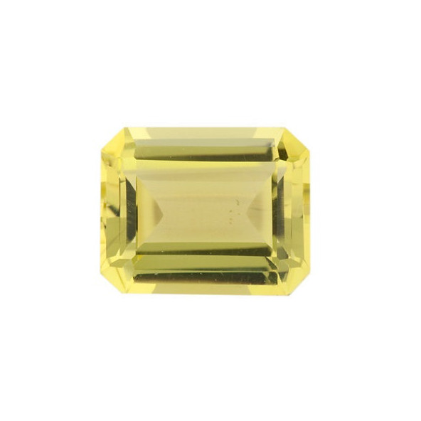 Quartz lemon emerald 12 x 10 mm 5,93ct Fazetovaný KREFAAYL-12 Quartz lemon emerald 12 x 10 mm 5,93ct Fazetovaný KREFAAYL-12