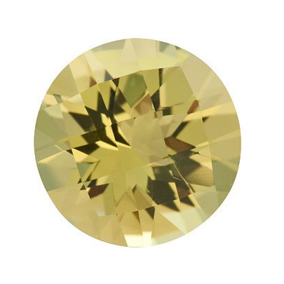 Quartz lemon okrúhly 10 mm 3,19ct Checkerboard cut KRRCAAYL-10 2