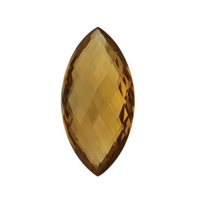 Quartz Honey markíz 28 x 14 mm 22,6ct Double-sided Checkerboard cut KRMOAAHO-28 2