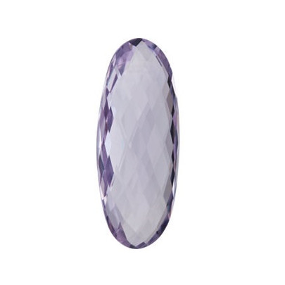 Quartz Rose de France ovál 30 x 12 mm 15,73ct Double-sided Checkerboard cut KROOAAPU-30 2