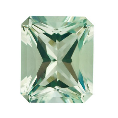 Quartz  zelený emerald 10 x 8 mm 2,95ct Radiant-Cut KRERAGR-10 2
