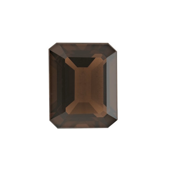Quartz smoky-záhneda emerald 7 x 5 mm 0,99ct Fazetovaný KREFAABR-7 Quartz smoky-záhneda emerald 7 x 5 mm 0,99ct Fazetovaný KREFAABR-7