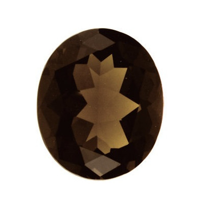 Quartz smoky-záhneda ovál 11 x 9 mm 3,5ct Fazetovaný KROFAABR-11 2