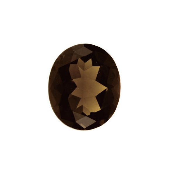 Quartz smoky-záhneda ovál 16 x 12 mm 8,96ct Fazetovaný KROFAABR-16 Quartz smoky-záhneda ovál 16 x 12 mm 8,96ct Fazetovaný KROFAABR-16