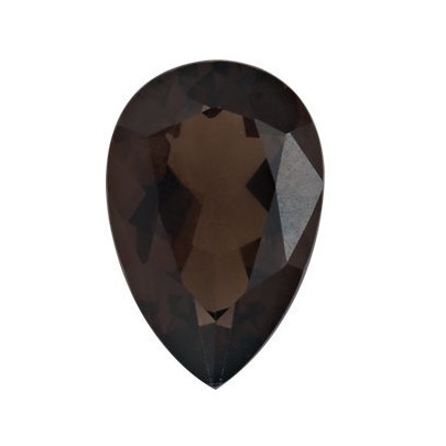 Quartz smoky-záhneda slza 14 x 9 mm 4,37ct Fazetovaný KRXFAABR-14 2